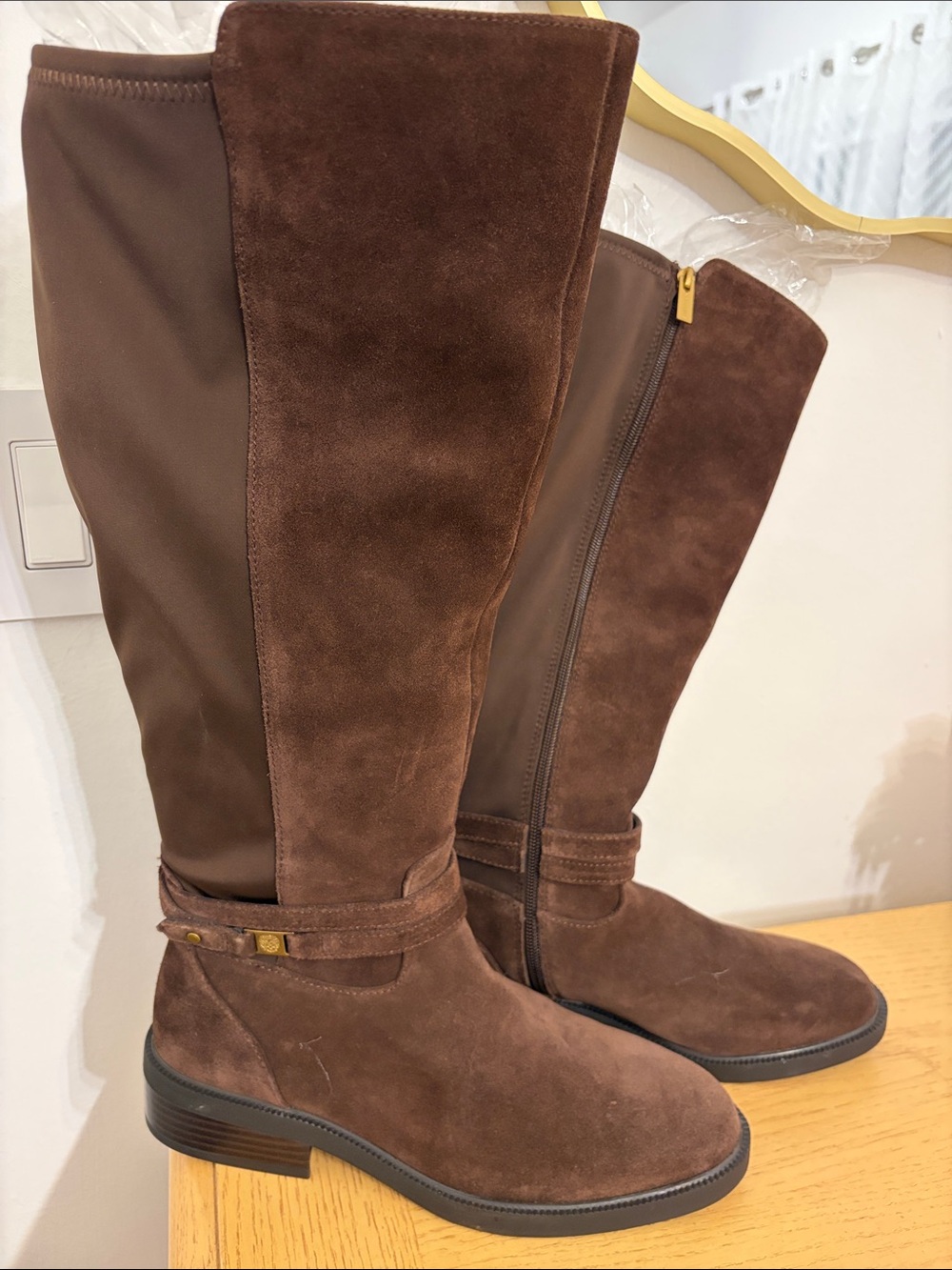 Vince Camuto Dark Brown Suede Over-the-Knee Boots